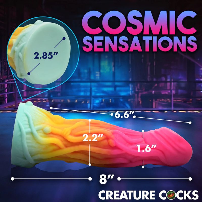 Creature Cocks Shape Shifter Alien Silicone Dildo Rainbow