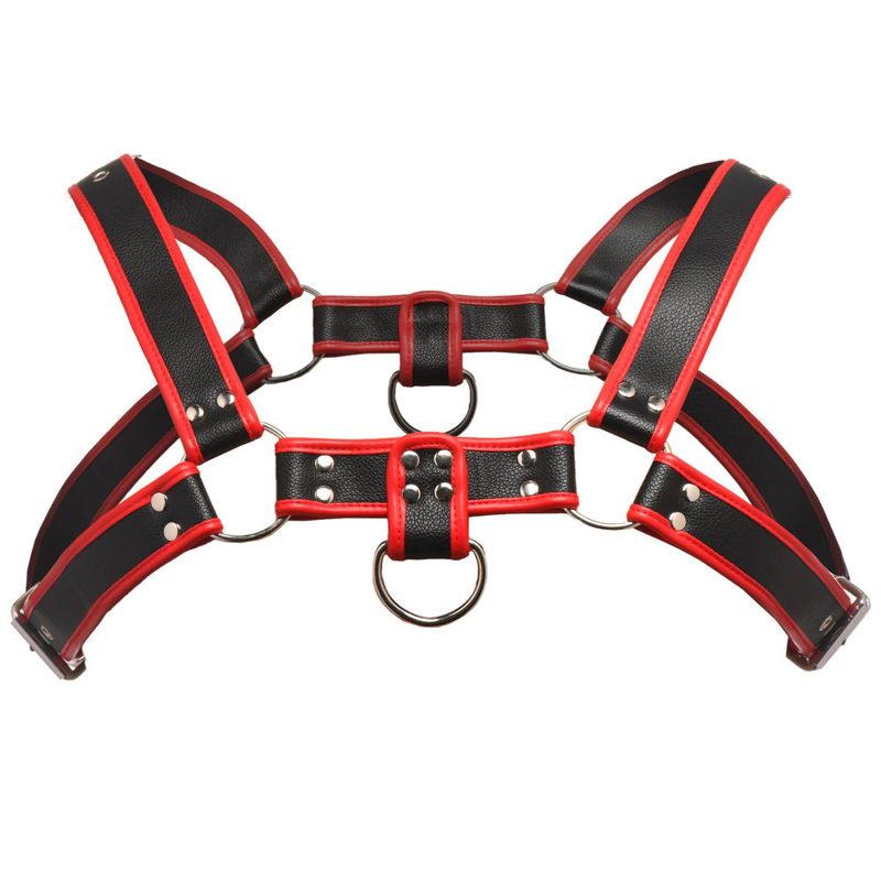 Master Series Bulldog Harness Red One Size