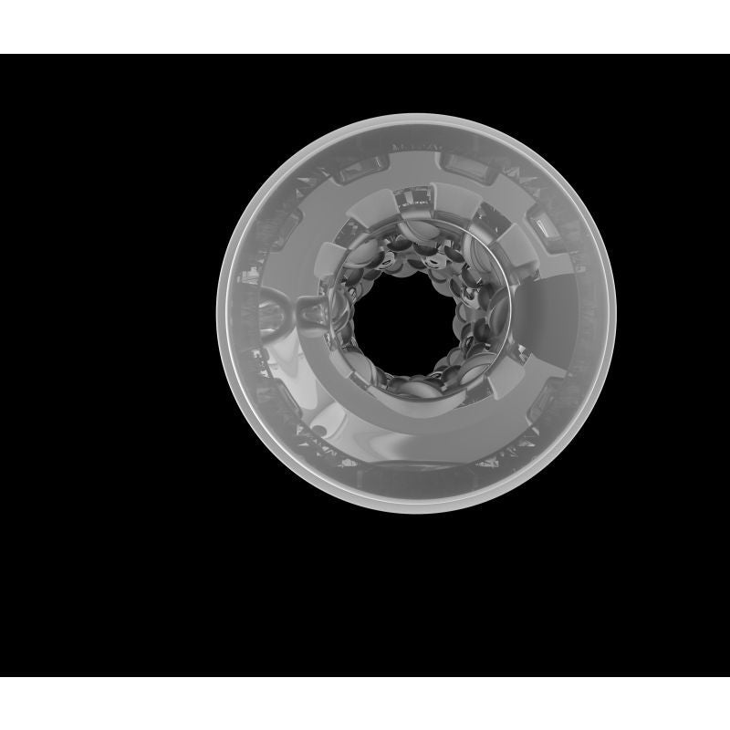 View through the Onyx open-ended sleeve showing raised internal bumps and ridges