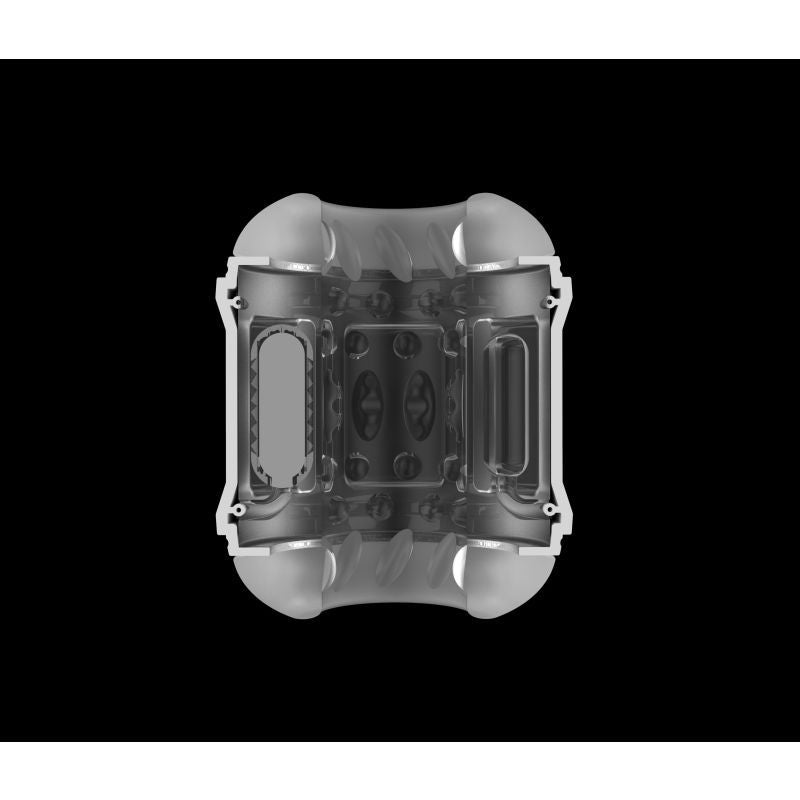 Onyx cutaway illustration showing two vibration motors beside the textured through-channel