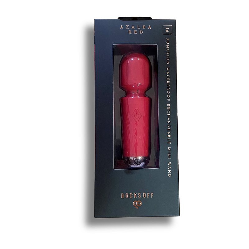 Rechargeable 16 Mode Silicone Mini Wand Azalea Red