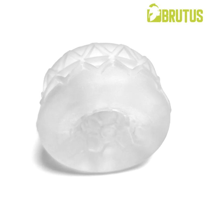 Top angled view of the Ice Silasoft ball stretcher showing its central opening and rounded edges
