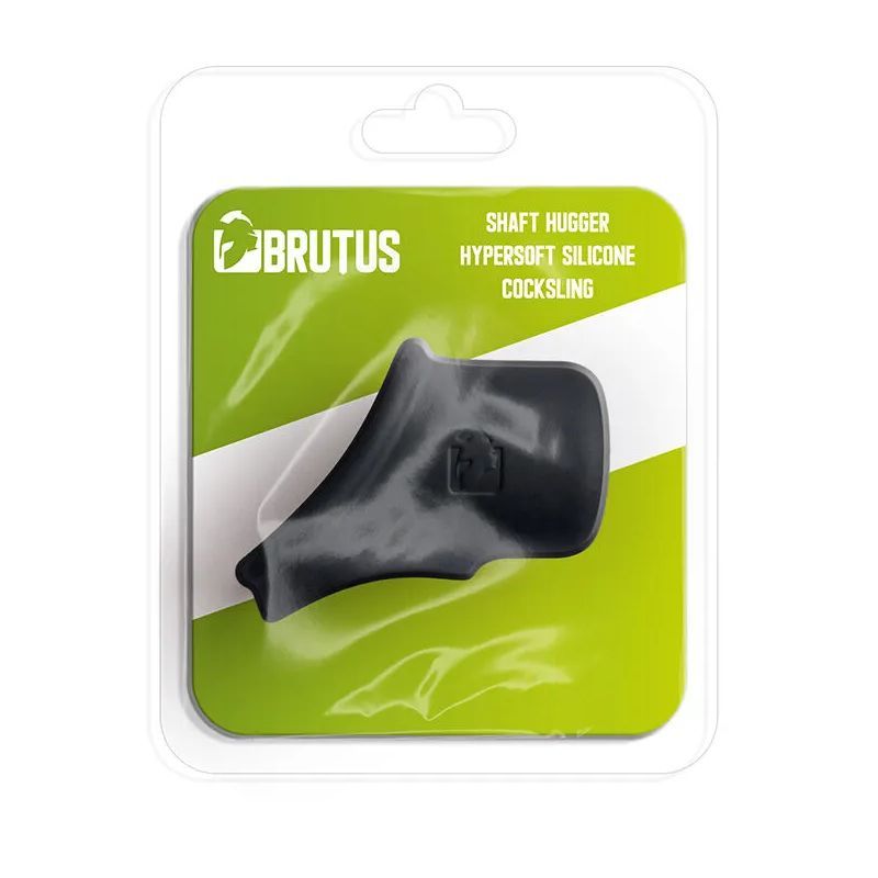 Packaged Brutus Shaft Hugger Hypersoft cock sling with the product name on the header