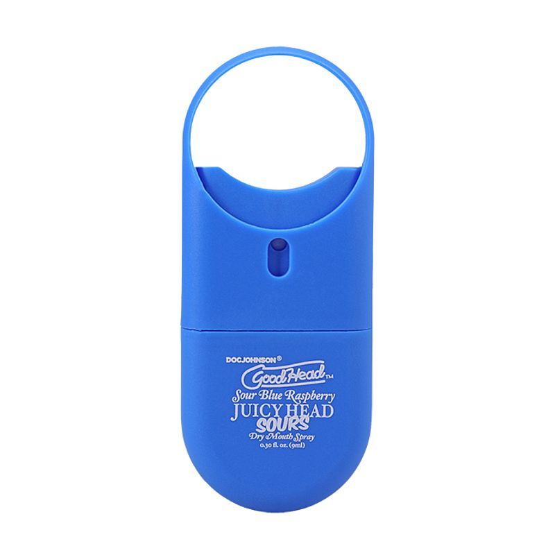 GoodHead Juicy Head To-Go Sours Sour Blue Raspberry 9ml spray dispenser