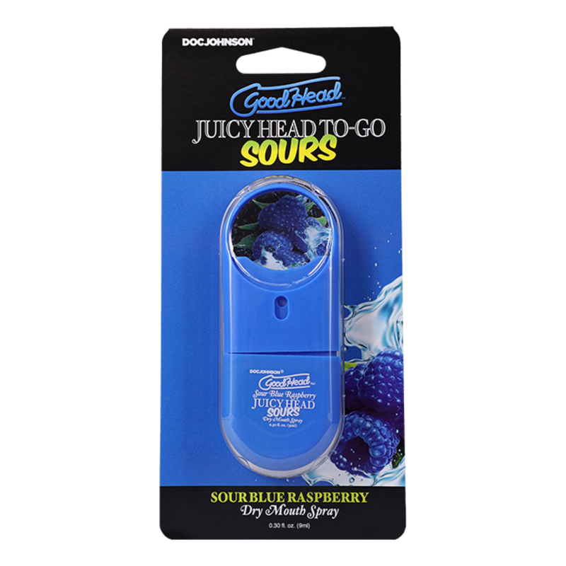 GoodHead Juicy Head To-Go Sours Sour Blue Raspberry 9ml retail pack