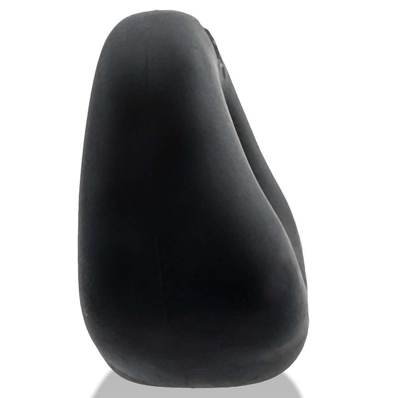 Side profile of the black Hunkyjunk Fit Bulge padded cock ring