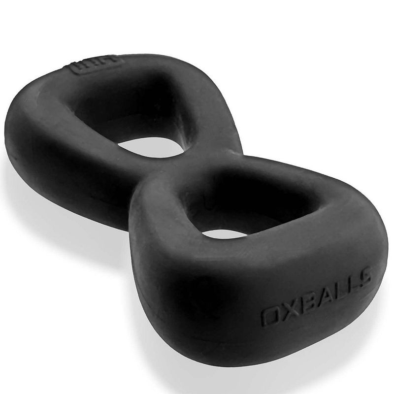 Black Boomerang showing its shaped lower ring and rounded loop edges