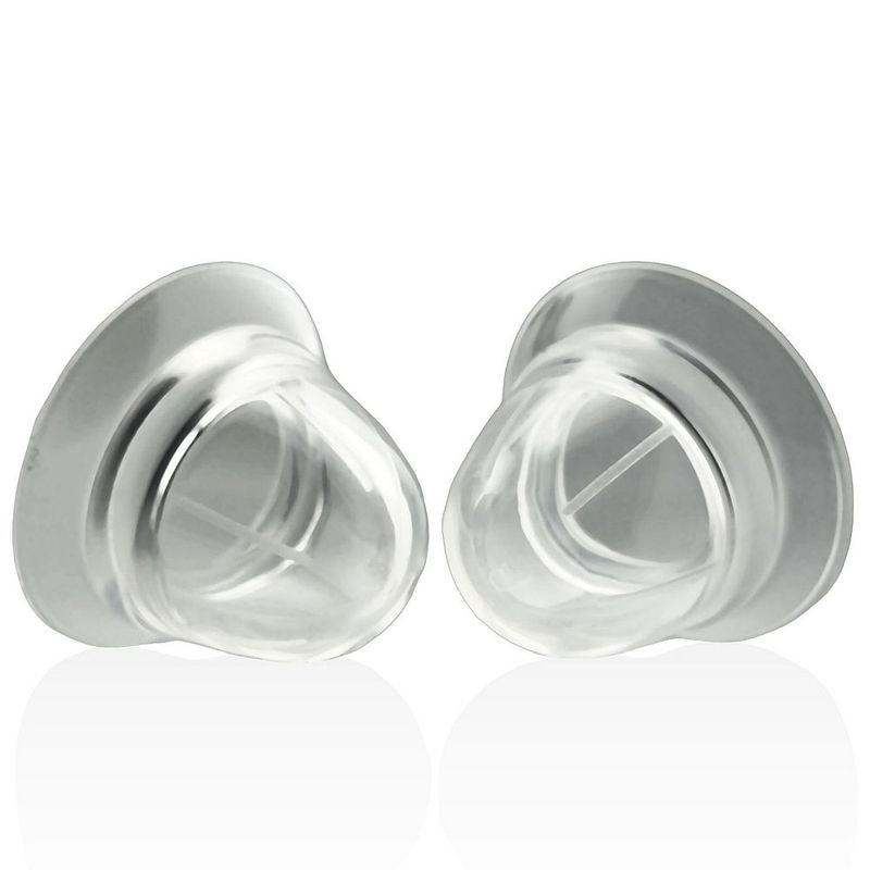 Hunkyjunk Nano Nips clear silicone nipple suckers, underside view through openings