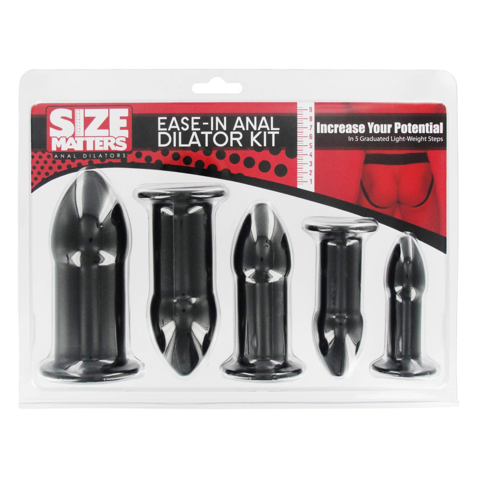 Ease-In Anal Butt Plug Dilator Training Kit Size Matters