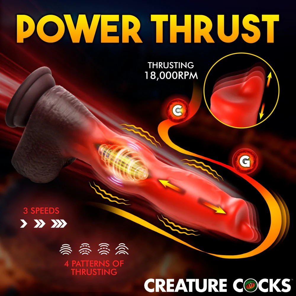 Ramming Hound Thrusting & Vibrating Fantasy Dildo