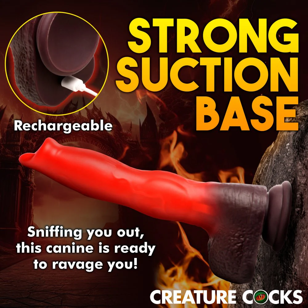 Ramming Hound Thrusting & Vibrating Fantasy Dildo