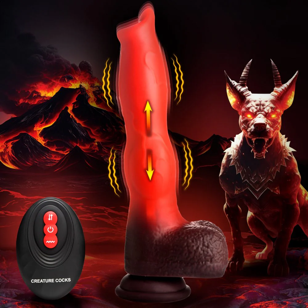 Ramming Hound Thrusting & Vibrating Fantasy Dildo