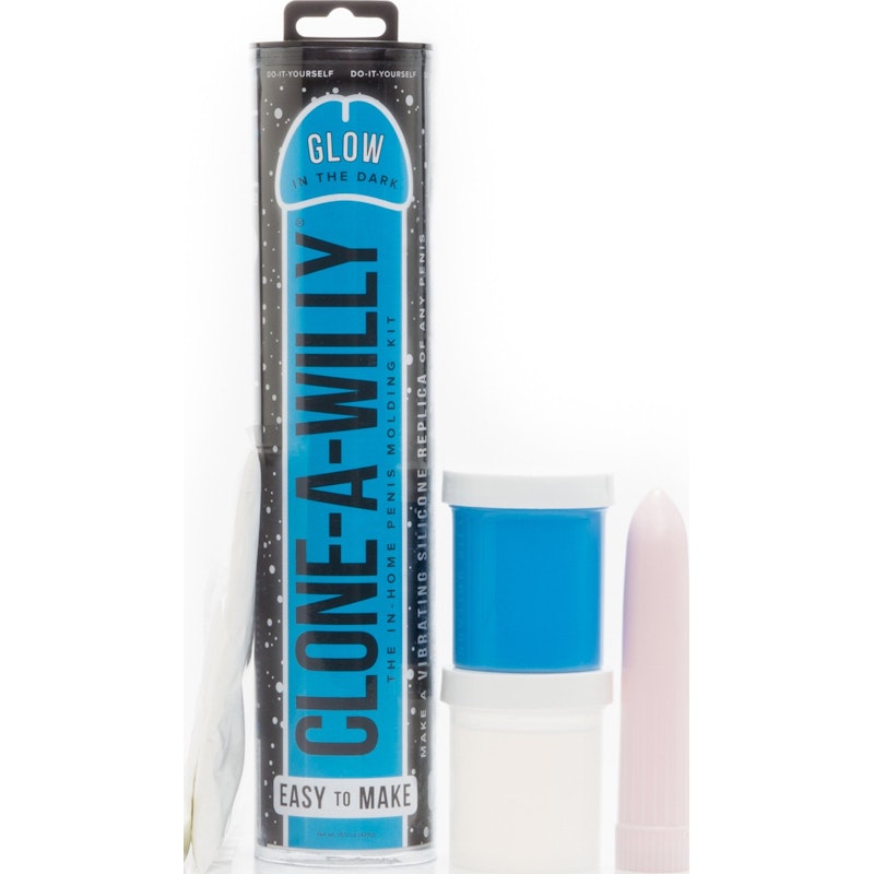 Blue Glow In The Dark Clone A Willy DIY Homemade Dildo Kit | The Love Shop
