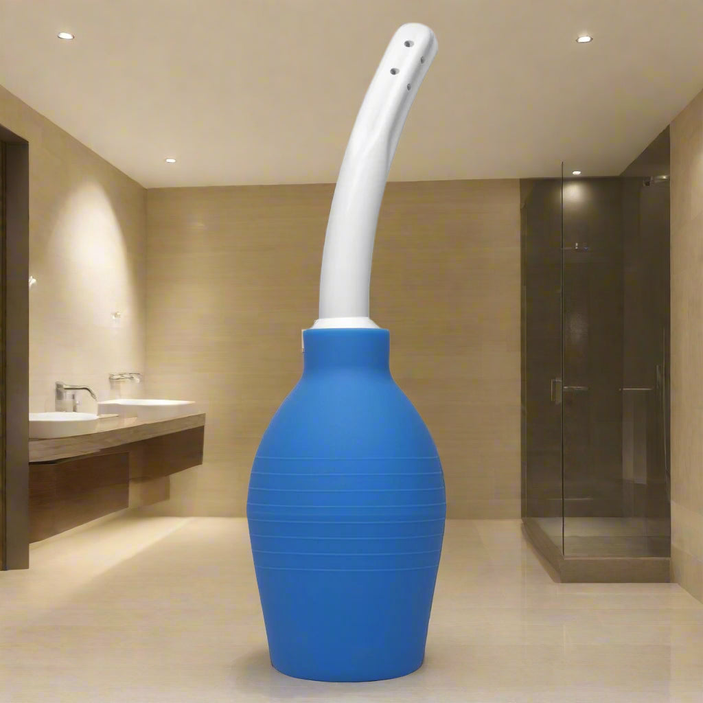 CleanStream Deluxe Enema Bulb Blue – Fresh Start, Fast