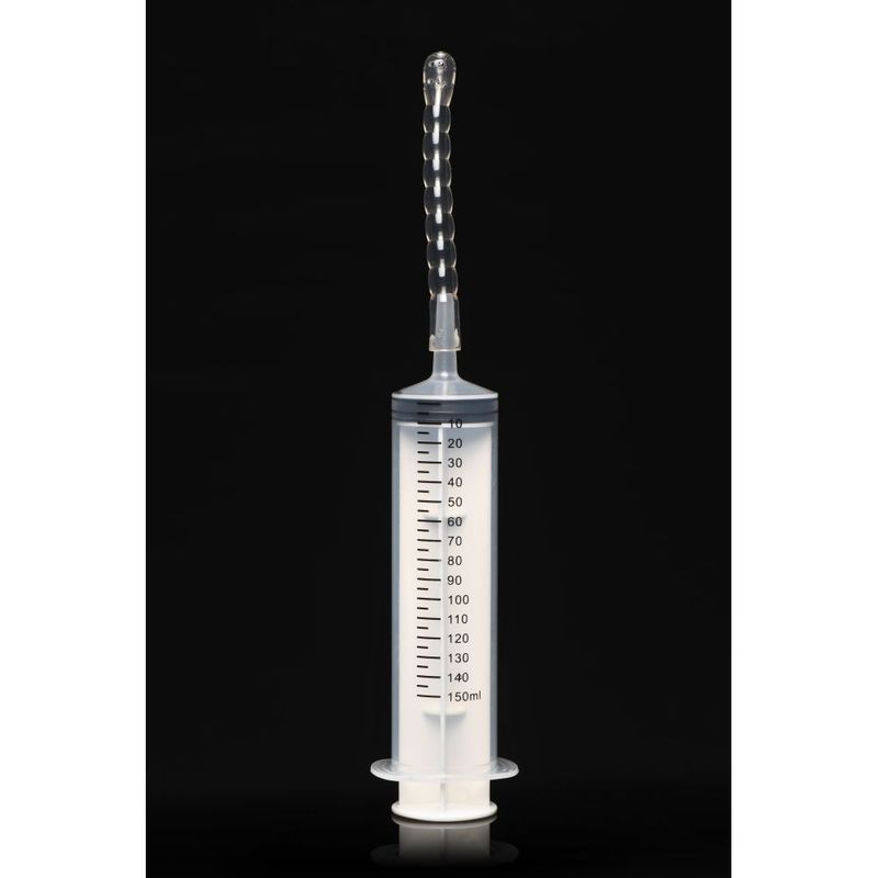 CleanStream Enema Syringe Kit with 3 Tips & 23.5" Tube – 150 mL