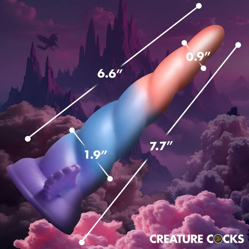 Creature Cocks Dream Rider Silicone Dildo Rainbow