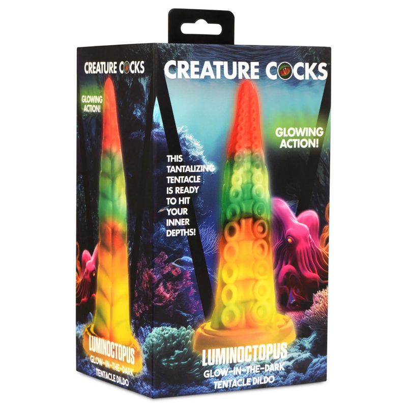 Creature Cocks Luminoctopus Glow-in-the-Dark Fatasy Tentacle Dildo