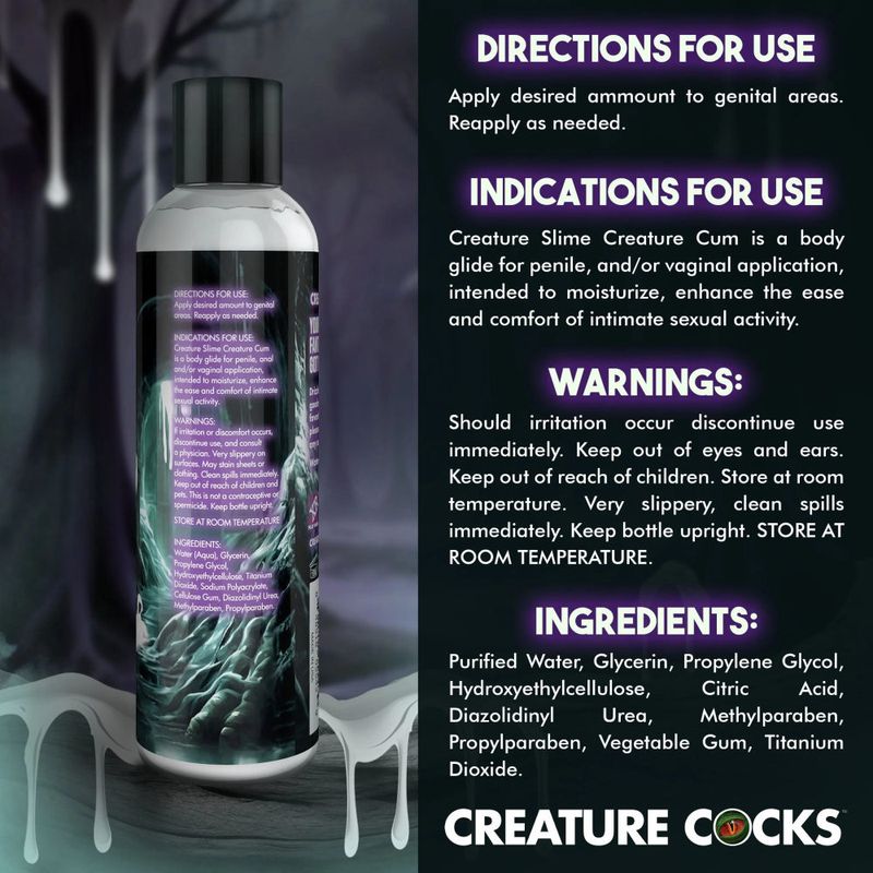Creature Slime Jizz Lube White – Unscented Monster Loads, No Regret