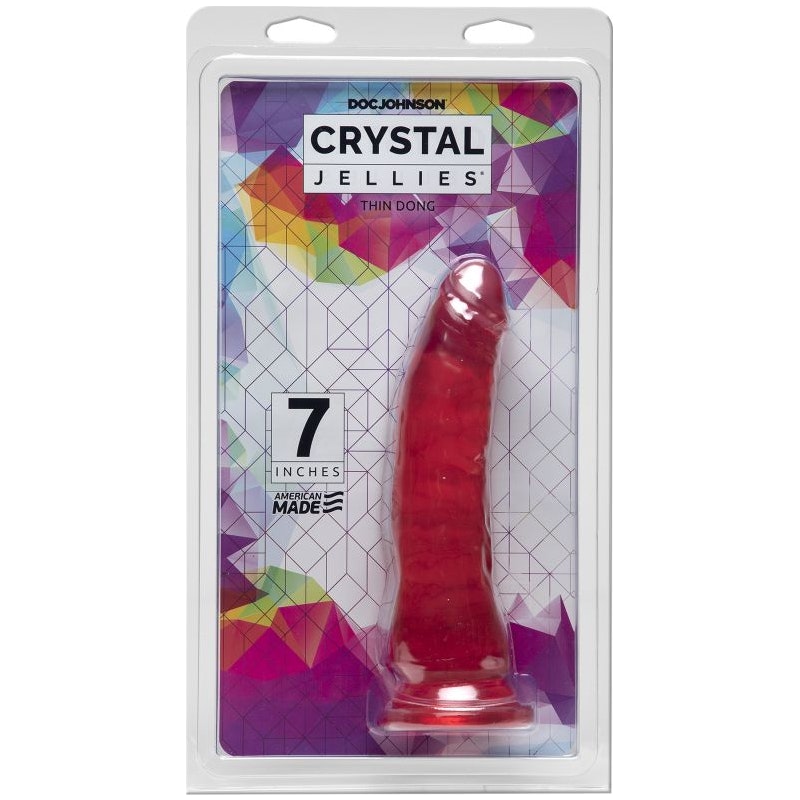 Crystal Jellies 7" Thin Dong – Easy-Entry Slimline