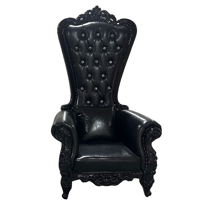 Daytona Domina Throne Chair Black Frame Black Cushion | The Love Shop