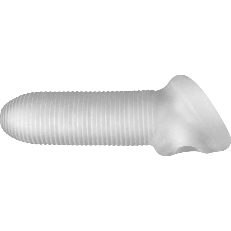 Fat Boy Micro Rib Penis Sheath 5.5 Inch Clear | The Love Shop