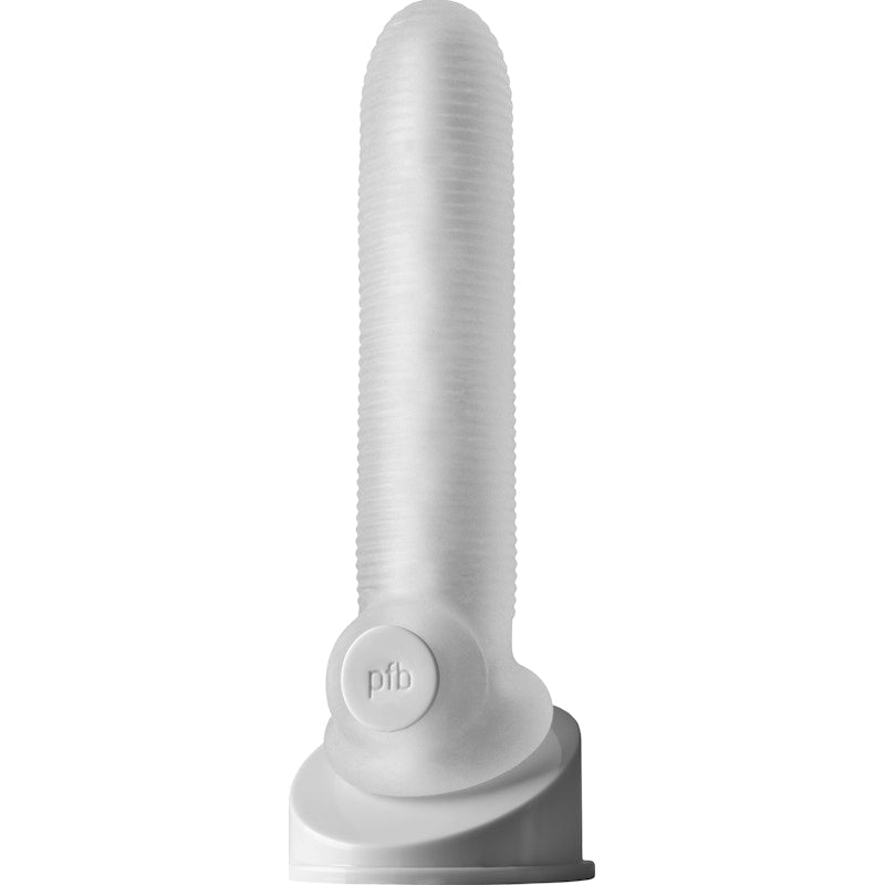 Fat Boy Micro Rib Penis Sheath 7.5 Inch Clear | The Love Shop