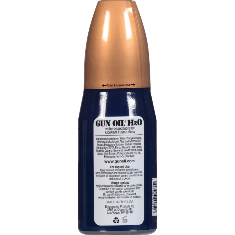 Gun Oil H2O Water-Based Lube – Botanically Boosted Glide