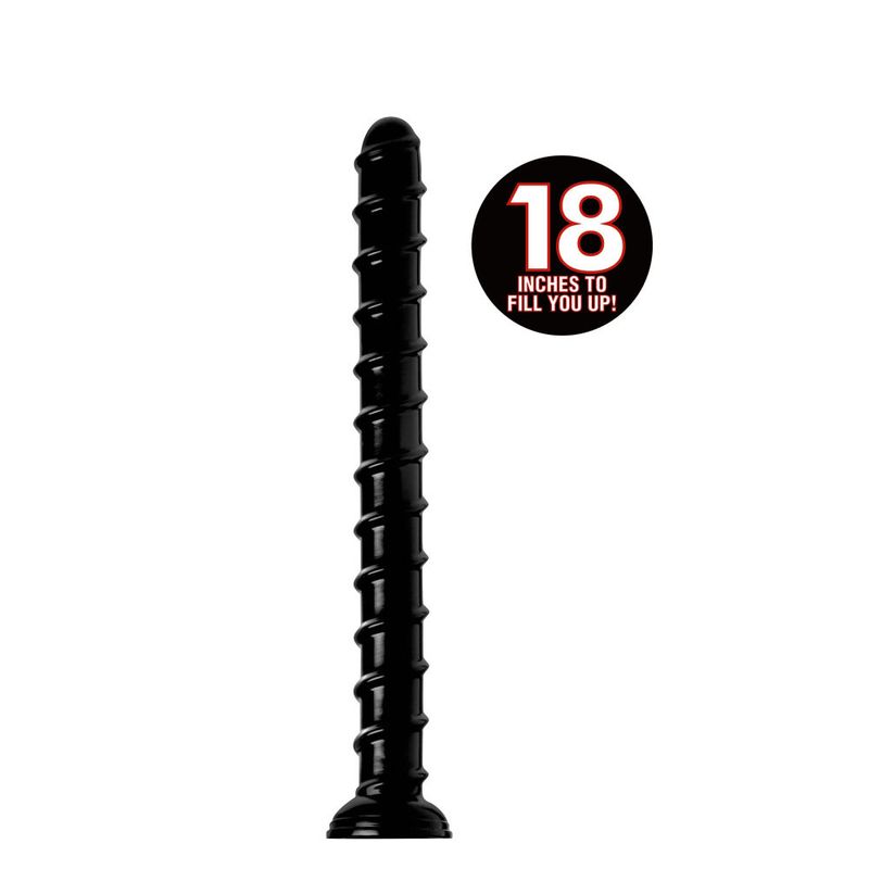 Hosed 18" Swirl Thick Anal Snake – Huge, Textured, Ready to Stretch