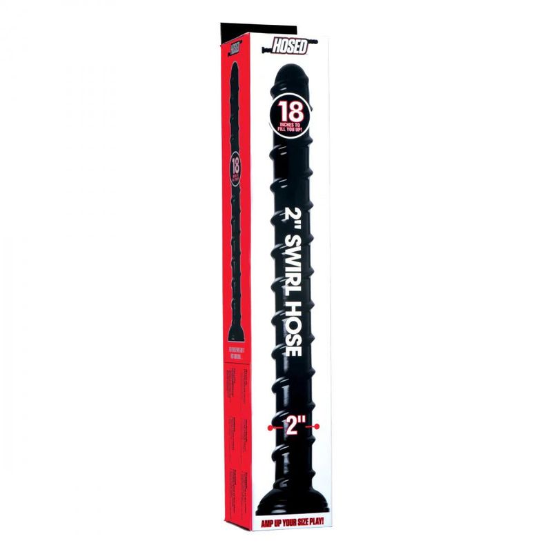 Hosed 18" Swirl Thick Anal Snake – Huge, Textured, Ready to Stretch