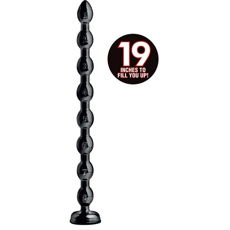 Hosed 19" Beaded Anal Snake – A Daring, Flexible Snake