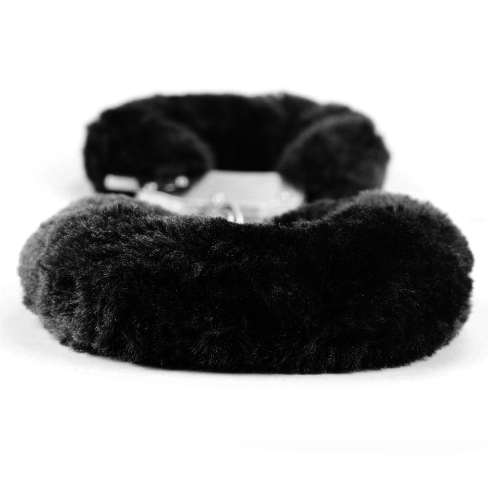 Fluffy Black Handcuffs Fetish Pleasure LoveToy