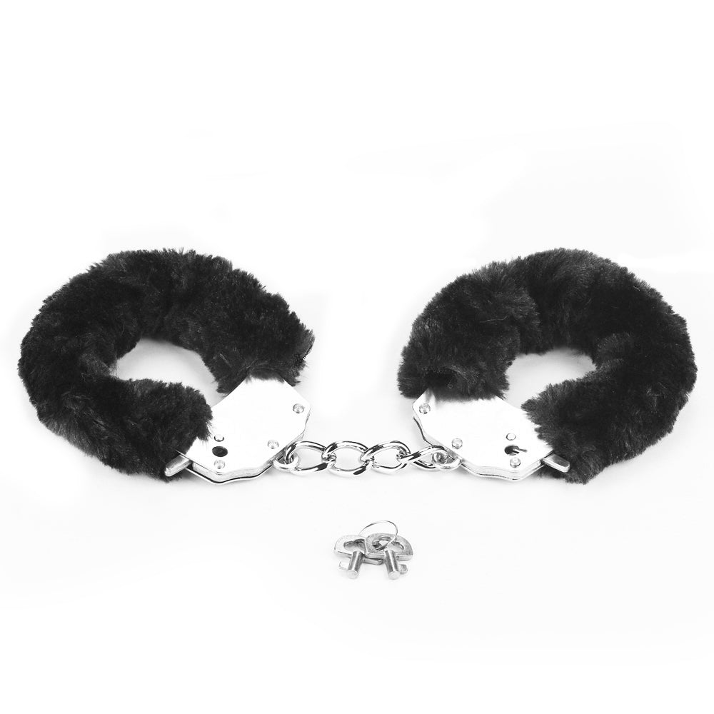 Fluffy Black Handcuffs Fetish Pleasure LoveToy