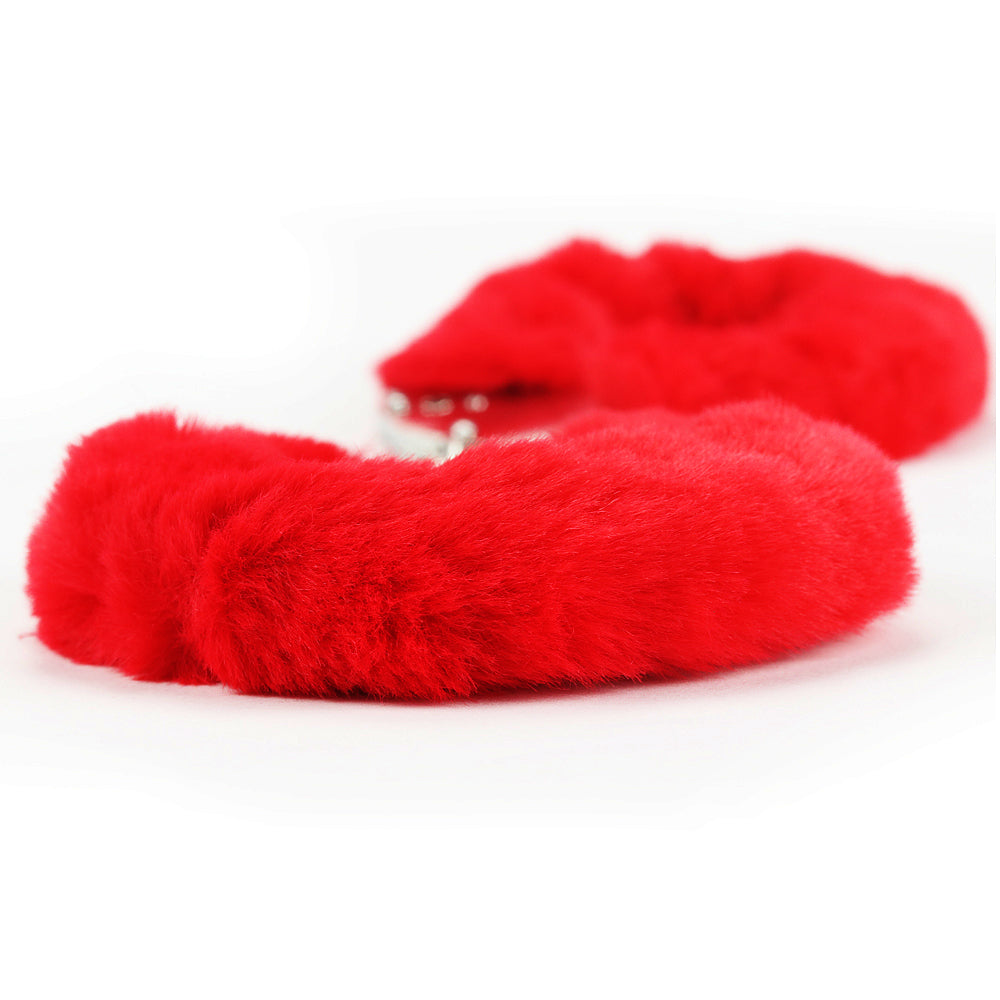 Fluffy Red Handcuffs Fetish Pleasure LoveToy