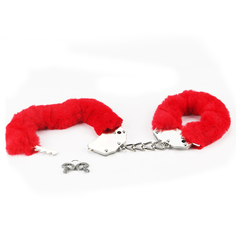 Fluffy Red Handcuffs Fetish Pleasure LoveToy