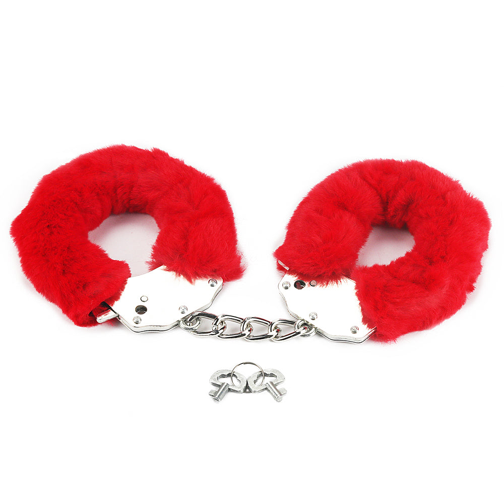 Fluffy Red Handcuffs Fetish Pleasure LoveToy