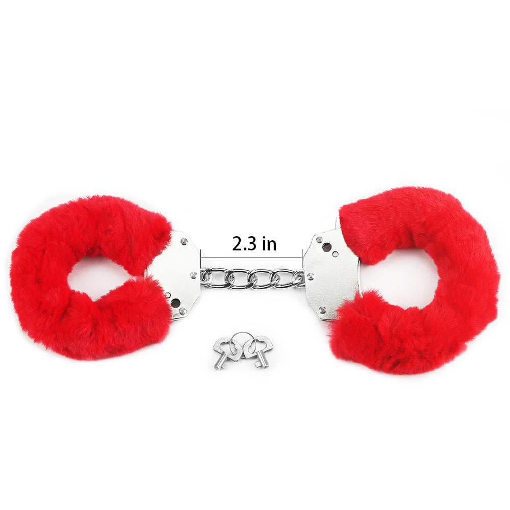 Fluffy Red Handcuffs Fetish Pleasure LoveToy