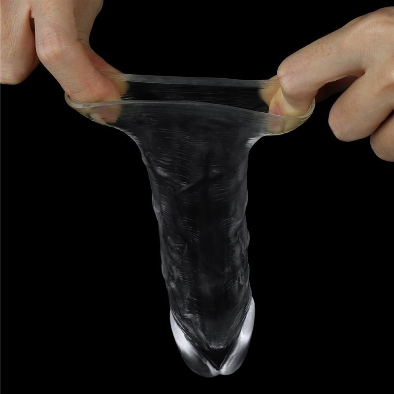 Lovetoy Clear Penis Extender Sleeve Plus 1 Inch | The Love Shop