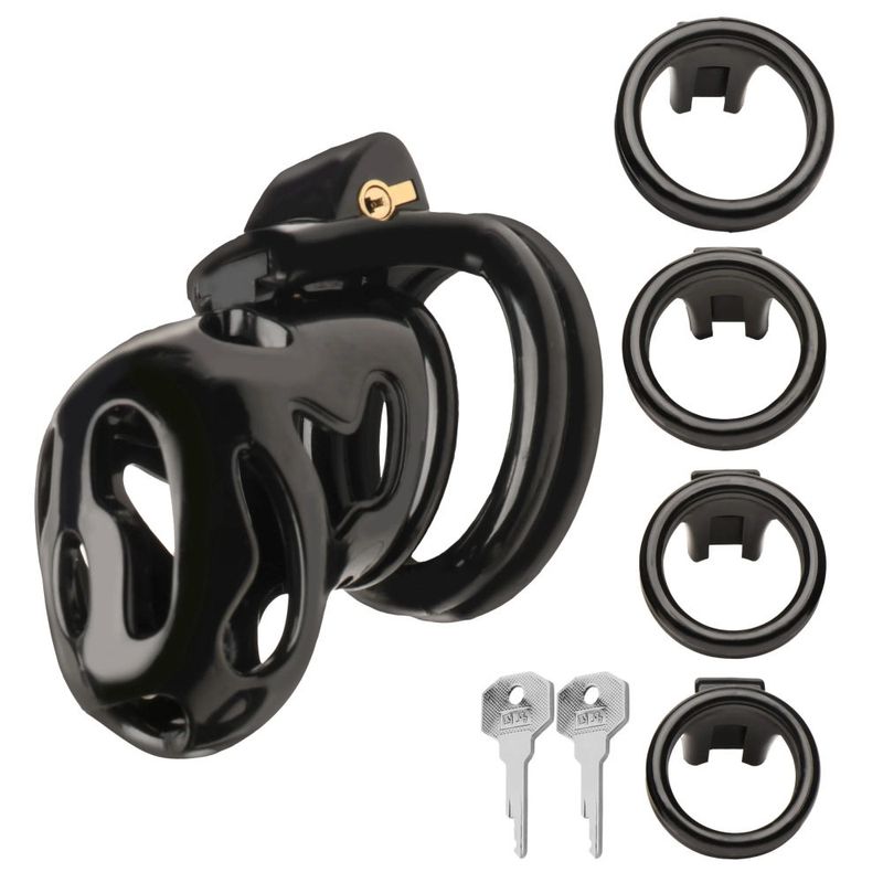 Master Series Hard Stop Double Ring Chastity Cage – Take Control