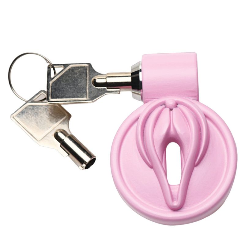 Master Series Pussification Vulva Chastity Cage Pink