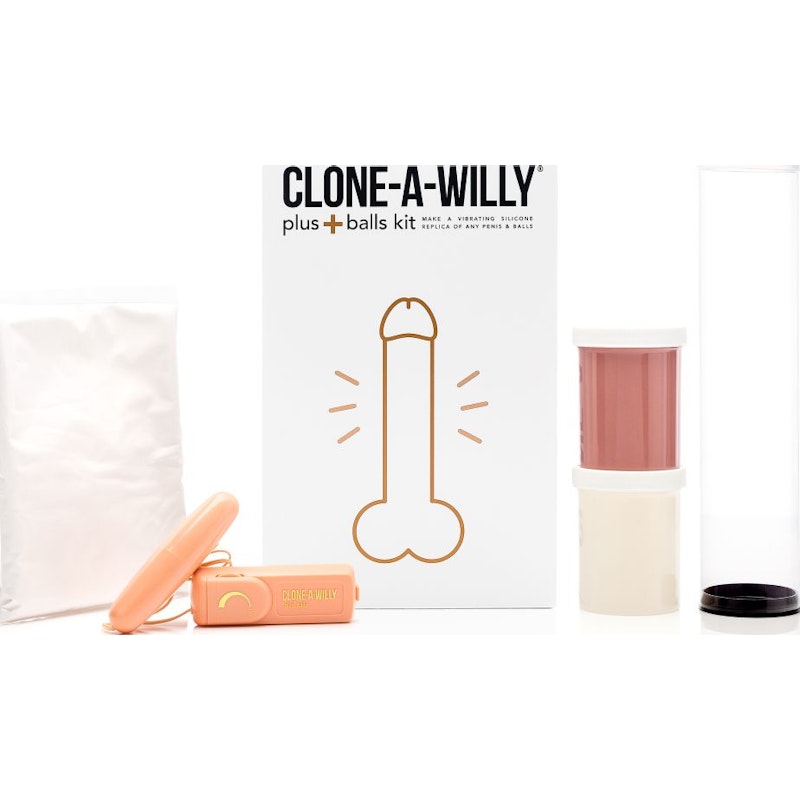 Medium Skin Tone Clone A Willy Plus Balls DIY Homemade Dildo | The Love Shop