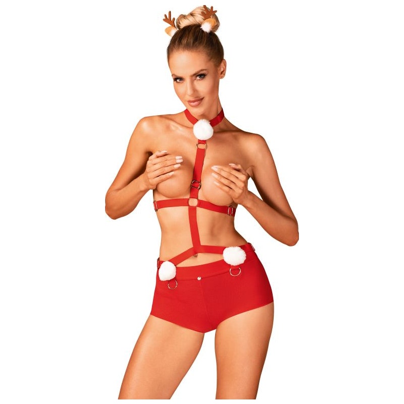 Obsessive Ms Reindy Christmas 3‑Piece Set – Playful, Festive & Flirty