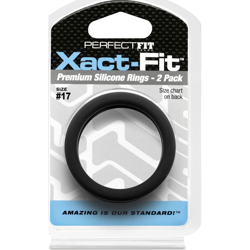 PerfectFit Xact‑Fit Silicone C‑Ring #17 1.7" – 2 Pack