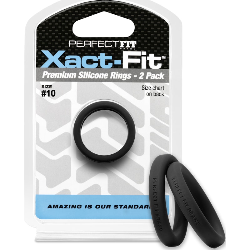 PerfectFit Xact‑Fit Silicone C‑Ring #10 1.0" – 2 Pack