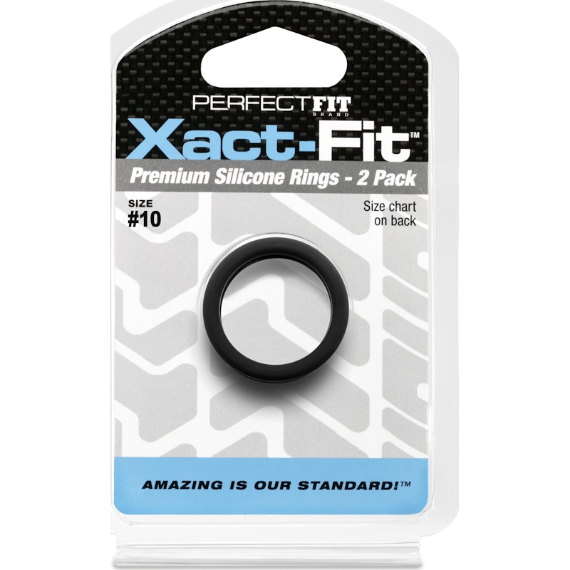 PerfectFit Xact‑Fit Silicone C‑Ring #10 1.0" – 2 Pack