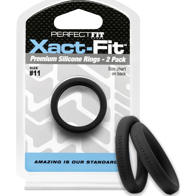 PerfectFit Xact‑Fit Silicone C‑Ring #11 1.1" – 2 Pack