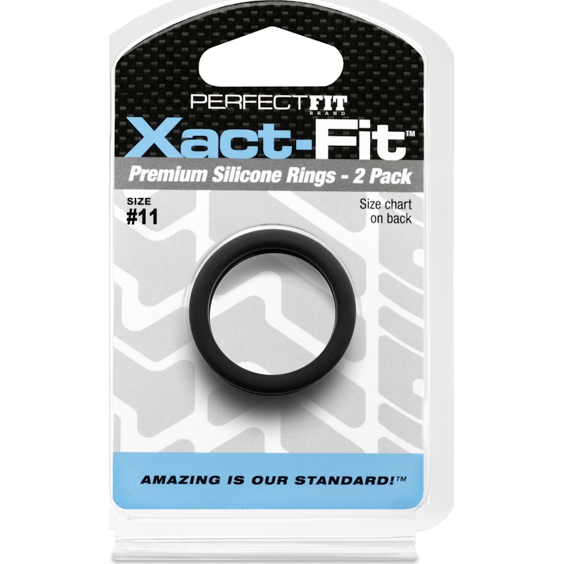 PerfectFit Xact‑Fit Silicone C‑Ring #11 1.1" – 2 Pack
