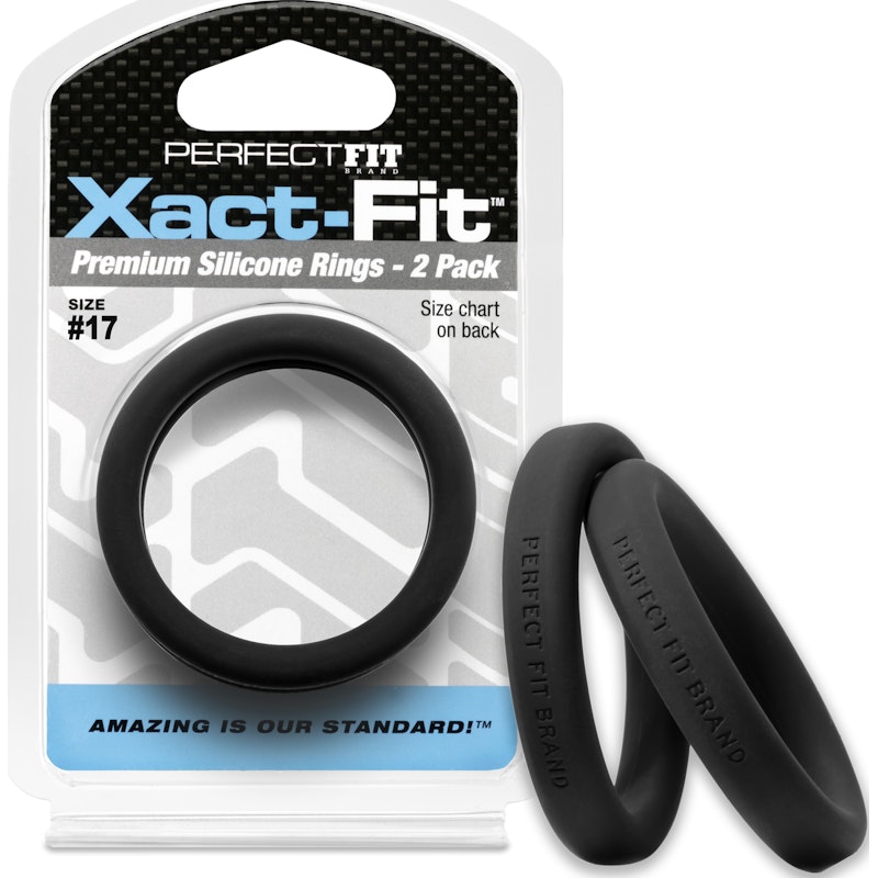 PerfectFit Xact‑Fit Silicone C‑Ring #17 1.7" – 2 Pack