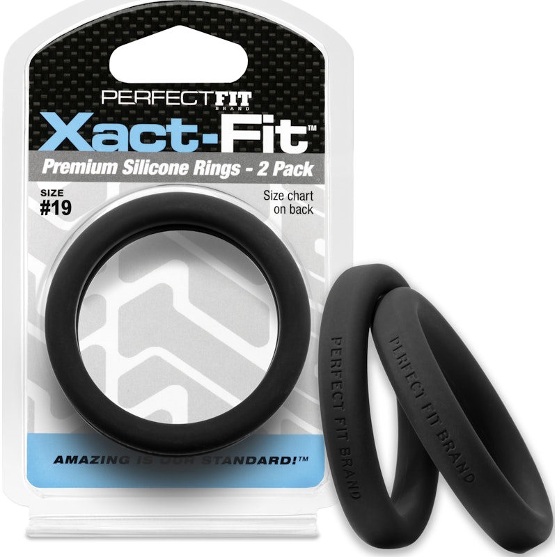 PerfectFit Xact‑Fit Silicone C‑Ring #19 1.9" – 2 Pack