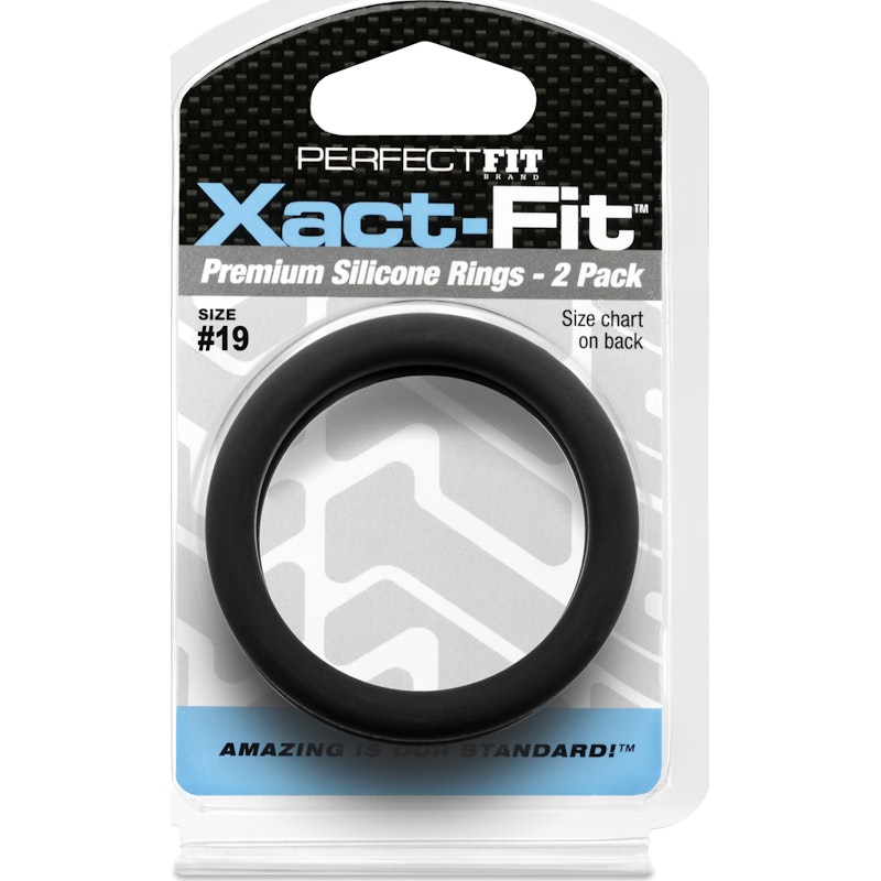PerfectFit Xact‑Fit Silicone C‑Ring #19 1.9" – 2 Pack