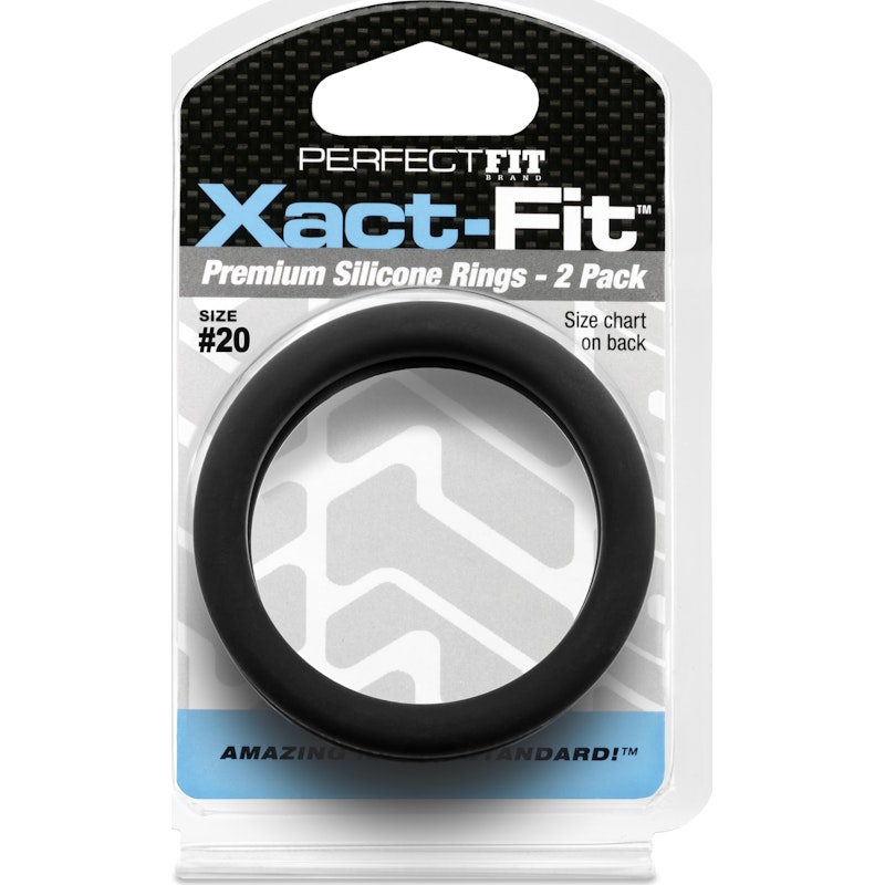 PerfectFit Xact‑Fit Silicone C‑Ring #20 2" – 2 Pack